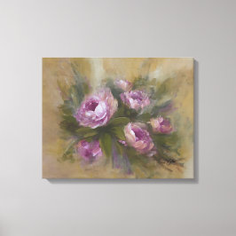 Roze Roos Canvas Afdruk