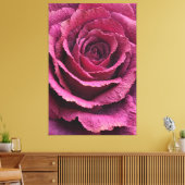 Roze Roos Close-Up Textuur Abstracte Wandkunst Canvas Afdruk (Insitu (Woonkamer))