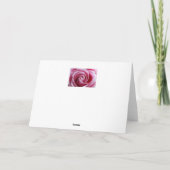 Roze Roos Denk Aan Jou Kaart (Achterkant)