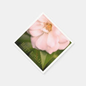 Roze  Roos Designer Paper Servet (Hoek)