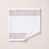 Roze Roos & Diamant Elegant Bad Handdoek (Wasdoekje)