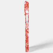 Roze roos donker koraal glitter schittert bling Case-Mate iPhone case (Achterkant / Links)