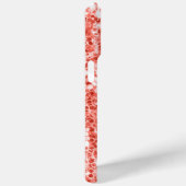 Roze roos donker koraal glitter schittert bling Case-Mate iPhone case (Achterkant / Rechts)