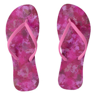 Roze roos driehoeken 5080 teenslippers