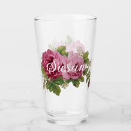 Roze Roos Elegantie Glas