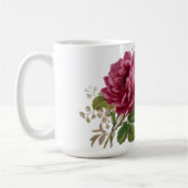Roze Roos Elegantie Koffiemok (Links)