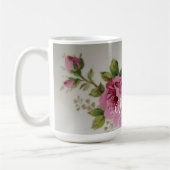 Roze Roos Elegantie Koffiemok (Links)