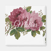 Roze Roos Elegantie  Magneet (Voorkant)