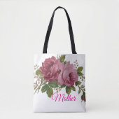 Roze Roos Elegantie Tote Bag (Voorkant)