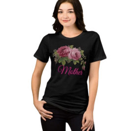 Roze Roos Elegantie  Tri-Blend Shirt