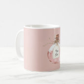 Roze Roos Elixir Fles Koffiemok (Voorkant links)