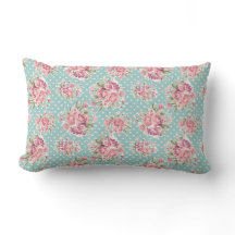  Roze Roos en Blauwe Polka Dot 
