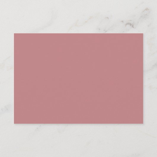 Roze roos en bloemrijke bruiloft informatiekaartje (Achterkant)