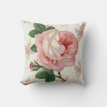 roze roos en boeketten Country Pillow