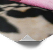 Roze roos en Bud Garden Bloemen Poster (Hoek)