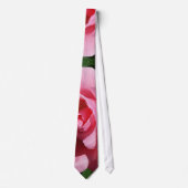 Roze Roos en Knop Tuin Bloemen Stropdas (Voorkant)