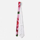 Roze Roos en Knop Tuin Bloemen Stropdas (Achterkant)