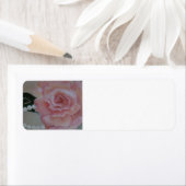 roze roos en parel schilderij van Gwen Billips Etiket (Insitu)