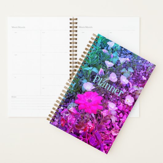 Roze roos en primrose Planner (Display)