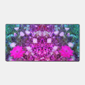 Roze roos en primroses Desk mat (Voorkant)