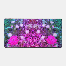 Roze roos en primroses Desk mat