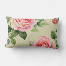 Roze roos en Rosebud Buitenkussen