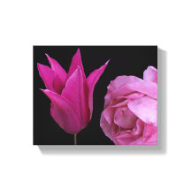  roze roos en tulpenbloem moderne bloemen