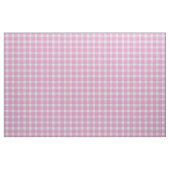 Roze roos en wit geruit geruit gingham stof (Fat Quarter)
