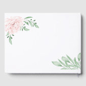 Roze roos Eucalyptus Foliage Class Reunion Gastenboek (Achterkant)