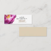 Roze roos foto bloemige Visitekaartjes (Voorkant / Achterkant)