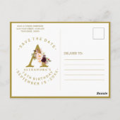 Roze Roos Foto Verjaardag Save The Date Briefkaart (Achterkant)