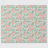 Roze Roos Garden Bouquet Patroon Cadeaupapier (Vlak)