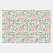 Roze Roos Garden Bouquet Patroon Inpakpapier Vel (Voorkant)