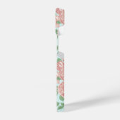 Roze Roos Garden Bouquet Patroon iPhone Hoesje (Linkerkant)