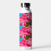 Roze Roos Geïsoleerde Waterfles (Links)
