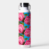 Roze Roos Geïsoleerde Waterfles (Voorkant)