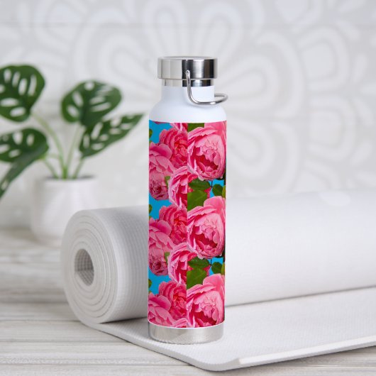 Roze Roos Geïsoleerde Waterfles (Yoga)