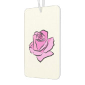 Roze roos geschilderd roze bloemblaadjes tinten di luchtverfrisser (Links)