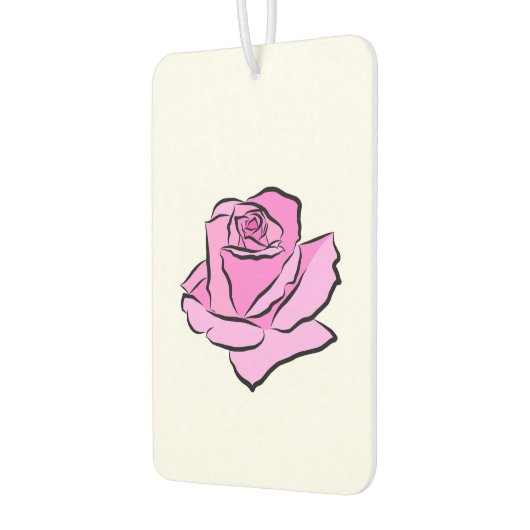 Roze roos geschilderd roze bloemblaadjes tinten di luchtverfrisser (Links)