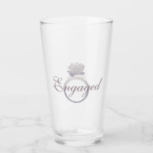 Roze roos glas