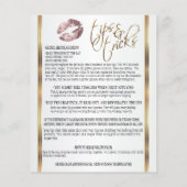Roze Roos Glitter Lip Instructies Flyer (Achterkant)