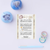 Roze Roos Glitter Lip Instructies Flyer (Enkel)