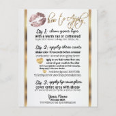 Roze Roos Glitter Lip Instructies Flyer (Voorkant)