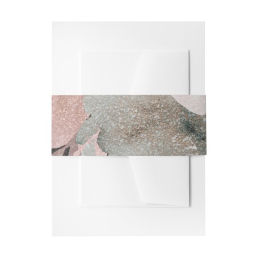 Roze Roos Glitter Rozen Donker Bloemengebruik Brui Uitnodigingen Wikkel (Voorkant Voorbeeld)