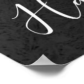 Roze Roos Glitterrozen Donker Bloemengebruik Bruil Poster (Hoek)