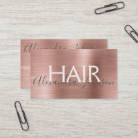 Roze & Roos Goud Geborsteld Metaal Folie Haarsalon