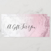 Roze roos goud glitter marmer make-up kunstenaar (Voorkant / Achterkant)