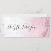 Roze roos goud glitter marmer make-up kunstenaar (Voorkant)