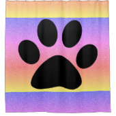 Roze Roos goudroze gele lichterij Douchegordijn (Voorkant)