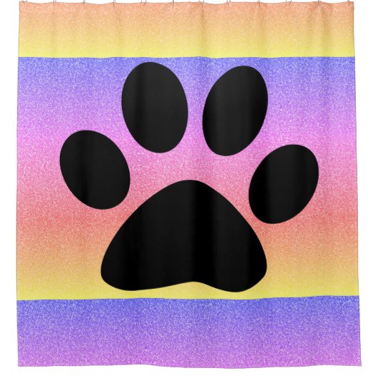 Roze Roos goudroze gele lichterij Douchegordijn (Voorkant)